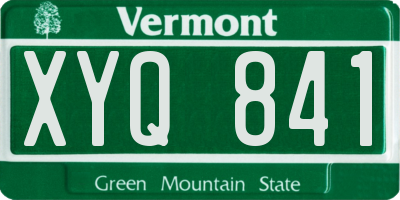 VT license plate XYQ841