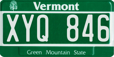 VT license plate XYQ846