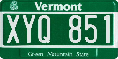 VT license plate XYQ851
