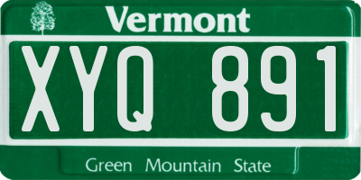 VT license plate XYQ891