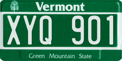 VT license plate XYQ901