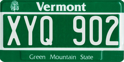 VT license plate XYQ902