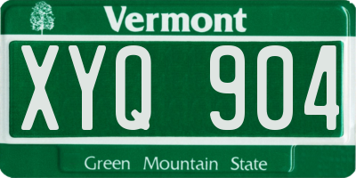 VT license plate XYQ904