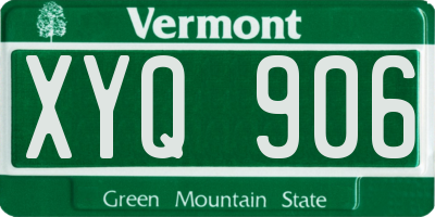 VT license plate XYQ906