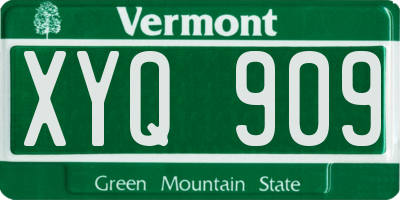 VT license plate XYQ909