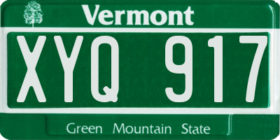 VT license plate XYQ917