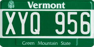 VT license plate XYQ956