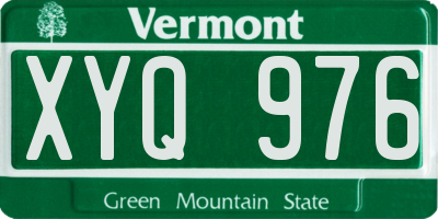 VT license plate XYQ976