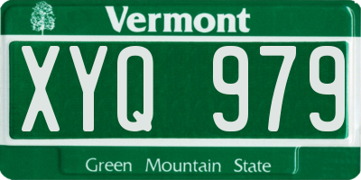 VT license plate XYQ979