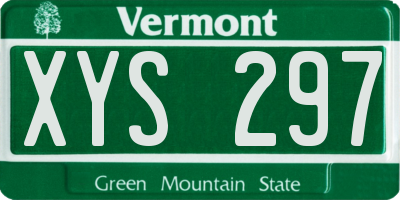 VT license plate XYS297