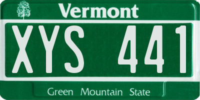 VT license plate XYS441