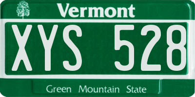 VT license plate XYS528