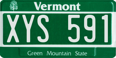 VT license plate XYS591