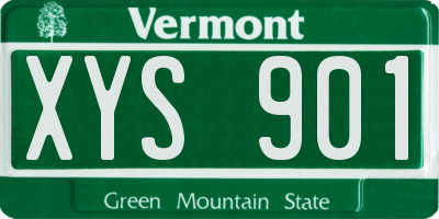 VT license plate XYS901