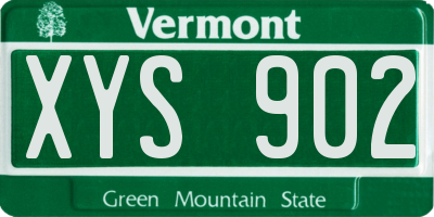 VT license plate XYS902