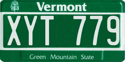 VT license plate XYT779