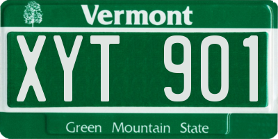 VT license plate XYT901