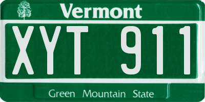 VT license plate XYT911