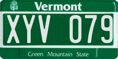 VT license plate XYV079