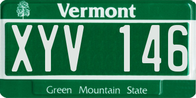 VT license plate XYV146