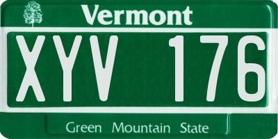 VT license plate XYV176