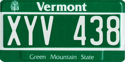 VT license plate XYV438