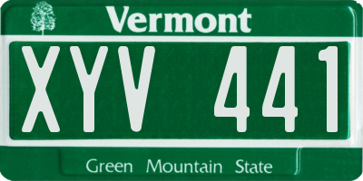 VT license plate XYV441