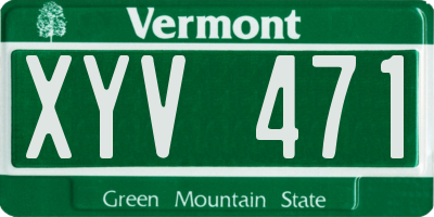VT license plate XYV471