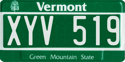 VT license plate XYV519