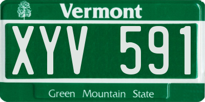 VT license plate XYV591