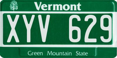 VT license plate XYV629