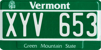 VT license plate XYV653