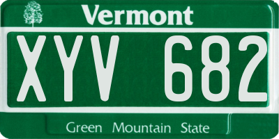 VT license plate XYV682