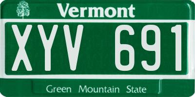 VT license plate XYV691