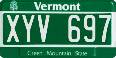 VT license plate XYV697