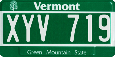 VT license plate XYV719