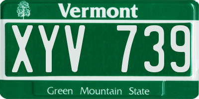 VT license plate XYV739