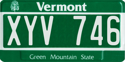 VT license plate XYV746
