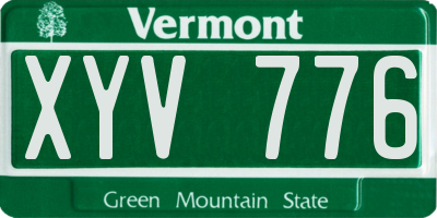 VT license plate XYV776
