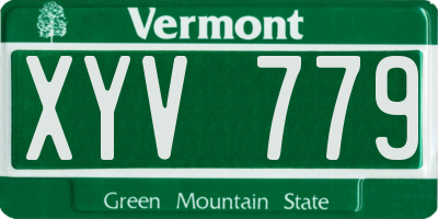 VT license plate XYV779