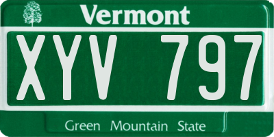 VT license plate XYV797