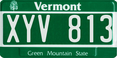 VT license plate XYV813
