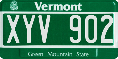 VT license plate XYV902