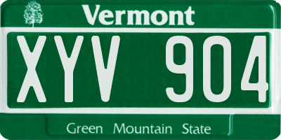VT license plate XYV904