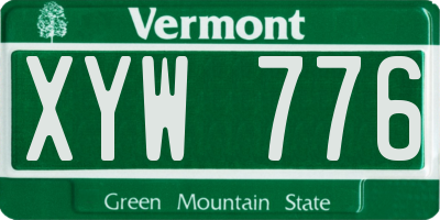 VT license plate XYW776