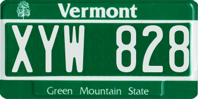 VT license plate XYW828