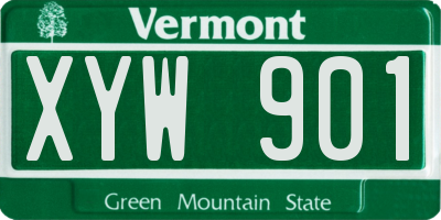 VT license plate XYW901