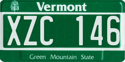 VT license plate XZC146