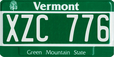 VT license plate XZC776