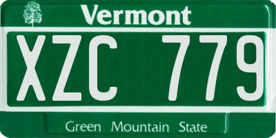 VT license plate XZC779